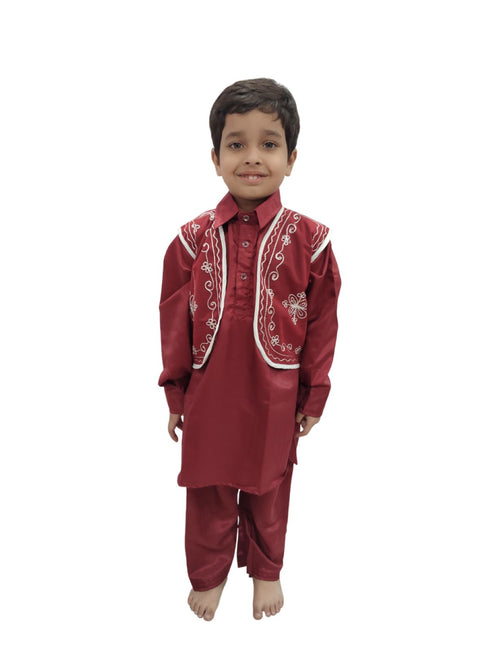 Book My Costume Kashmiri Pathani suit Indian State Fancy Dress Costume for Boys